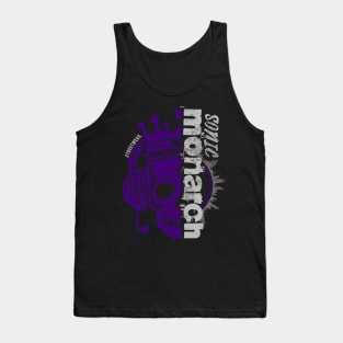 Streetwear Design With a Crowned Skull Wearing Headphones Tank Top